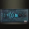 Elegancki Portfel Damski Crocodile w Czerwonym Kolorze Podgląd zdjęcia produktu 7