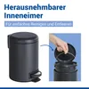 Kosmetik Treteimer Leman Schwarz 3 l Produktbild-Vorschau 4