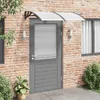 vidaXL Strieška na dvere čierna 150x100 cm Polykarbonát Náhľad obrázku produktu 1