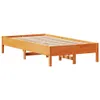 Massivholzbett ohne Matratze Wachsbraun 120x200 cm Produktbild-Vorschau 7