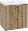 Domodomo Badezimmerschrank mit Waschbecken, 60 x 46 x 64 cm Produktbild-Vorschau 2