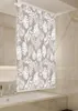 Rideau de douche demi-cassette PEVA Havana Brown Beige Voir les images du produit 2