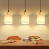 ZMH Pendelleuchte Holz Weiß Esstischlampe 3 Flammig Vintage Produktbild-Vorschau 1
