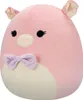 Squishmallows Hettie cochon avec papillon 50 cm Voir les images du produit 5