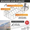 BRAST Gewächshaus Aluminium mit Fundament | 430x250x205cm | Produktbild-Vorschau 4