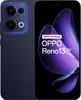 A promotional image of the Oppo Reno 13 5G smartphone, showing its rear camera module and a graphic representation of its display. Náhľad obrázku produktu