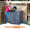 GARANTIA THERMO-WOOD composteur 600 litres anthracite-brun Voir les images du produit 2