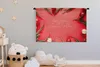 MuchoWow® Wandteppich Wandbehang Winter - Rot - Produktbild-Vorschau 3