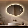 S'AFIELINA Specchio Bagno LED 48 × 72 cm, Asimmetrico, Anteprima dell’immagine prodotto 1