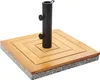 BELIANI Sonnenschirmständer Braun Birkenholz u. Granit Produktbild-Vorschau 4