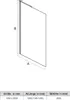 Sonni Walk-in Duschwand, ESG Echtglas, 120x200 cm, Produktbild-Vorschau 12
