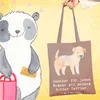 Mr. & Mrs. Panda Tote Bag Border Terrier Moment - Braun Produktbild-Vorschau 2