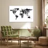 MuchoWow® Poster Weltkarte - Farbe - Gold 120x80 cm - Produktbild-Vorschau 3
