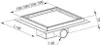 Mexen Flat-Q M13 scarico a pavimento quadrato 15 x 15 cm, Anteprima dell’immagine prodotto 4