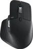A black Logitech MX Master 3S wireless mouse is shown from a top-down angle against a white background. Voir les images du produit