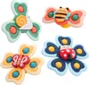 Vanmor Saugnapf Spinner 4er Baby Fidget Spielzeug Reise Bad Produktbild-Vorschau 1