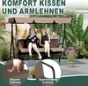UISEBRT 3-Sitzer Hollywoodschaukel Braun, 175,5x110x152 cm Produktbild-Vorschau 6
