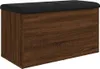 vidaXL Lavica s úložným priestorom údený dub 82x42x45 cm Náhľad obrázku produktu 1