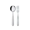 A spoon and a fork are placed side-by-side on a white background. Produktbild-Vorschau
