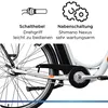 Zündapp Z517 E Bike Damenfahrrad 28 Zoll weiß/orange Produktbild-Vorschau 8