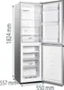 Gorenje NRK418DCS4 Kühl-Gefrierkombination, Freistehend, Produktbild-Vorschau 5