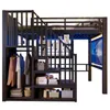 Lit mezzanine 140 x 200 cm en métal avec échelle de Voir les images du produit 8