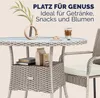 CASARIA® Tavolo Rotondo da Giardino Polyrattan Ø 80 Piano Anteprima dell’immagine prodotto 7