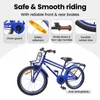 vidaXL Vélo enfant 20 pouces pour 6-11 ans bleu foncé Voir les images du produit 4