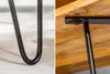 Massiver Couchtisch SCORPION natur 100cm Mangoholz Hairpin Produktbild-Vorschau 7