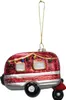2 Stück Weihnachtsanhänger Glas Wohnwagen Christbaumschmuck Produktbild-Vorschau 2