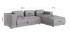 S-STYLE MÖBEL - Modernes Ecksofa Bello aus Hellgrau Cord Produktbild-Vorschau 4