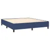 Boxspringbett mit Matratze Blau 160x200 cm Stoff Produktbild-Vorschau 3