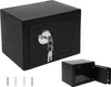 Safe Tresor klein mit Schlüssel Schwarz ISO 8800 Produktbild-Vorschau 1