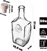 KADAX szklana butelka na nalewkę 500 ml z syntetycznym Podgląd zdjęcia produktu 14