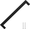 vidaXL Möbelgriffe 5 Stk. Schwarz 224 mm Edelstahl Produktbild-Vorschau 3