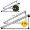 2 Sets Solarpanel 114 cm Halterung Solarmodul Montage Produktbild-Vorschau 1