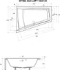 Badewanne INTIMA DUO LINKS 180x125cm mit Füßen , mit Siphon Produktbild-Vorschau 4