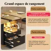 MODFU Table de Cuisine Extensible - Plateau MDF Effet Bois Voir les images du produit 4