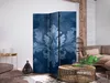 3-teiliger Doppelseitiger Vlies Paravent - Ornament in Blue Produktbild-Vorschau 5