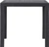 vidaXL Tavolo da giardino marrone 79x79x72 cm in plastica Anteprima dell’immagine prodotto 1