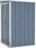 vidaXL Anbauschuppen Grau 118x100x178 cm Verzinkter Stahl Produktbild-Vorschau 1