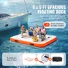 VEVOR Aufblasbares Schwimmdock, 1,82 x 1,52 m Produktbild-Vorschau 3