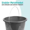 Eimer (2 Stück) Haushaltseimer, 5 Liter, in vers. Farben, Produktbild-Vorschau 2