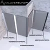 300cm Abschlussprofil für 3 mm Platten Schwarz RAL9005 Produktbild-Vorschau 4