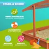 SPIELWERK® Sandkasten Max Sonnendach 140x140x120cm Produktbild-Vorschau 6