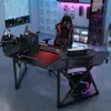 Bureau gaming 180 x 70 x 74 cm, bureau debout, grand bureau Voir les images du produit 7