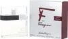 A bottle of F by Ferragamo Pour Homme eau de toilette and its packaging are displayed side-by-side against a white background. Podgląd zdjęcia produktu