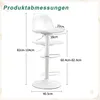 2er-Set höhenverstellbare Barhocker, transparente Produktbild-Vorschau 10