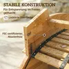 Outsunny Sonnenliege aus Akazienholz Klappbar Ergonomisch Produktbild-Vorschau 6