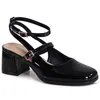topschuhe24 3063 Damen Riemchen Pumps, Farbe:Schwarz, Produktbild-Vorschau 2